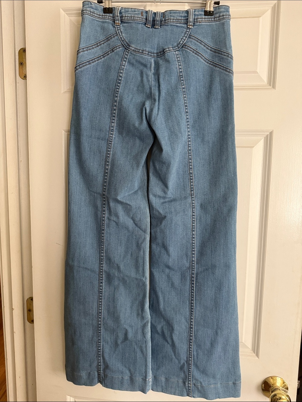 Free People Light Blue High-Rise Wide-Leg Jeans EUC ~ Sz. 29 (8) - Picture 6 of 7